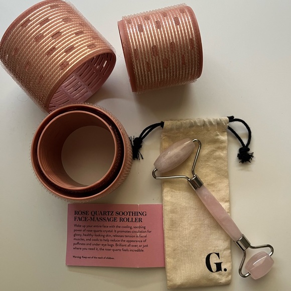 Goop Quartz Face Roller and Jumbo Rollers - Picture 1 of 9